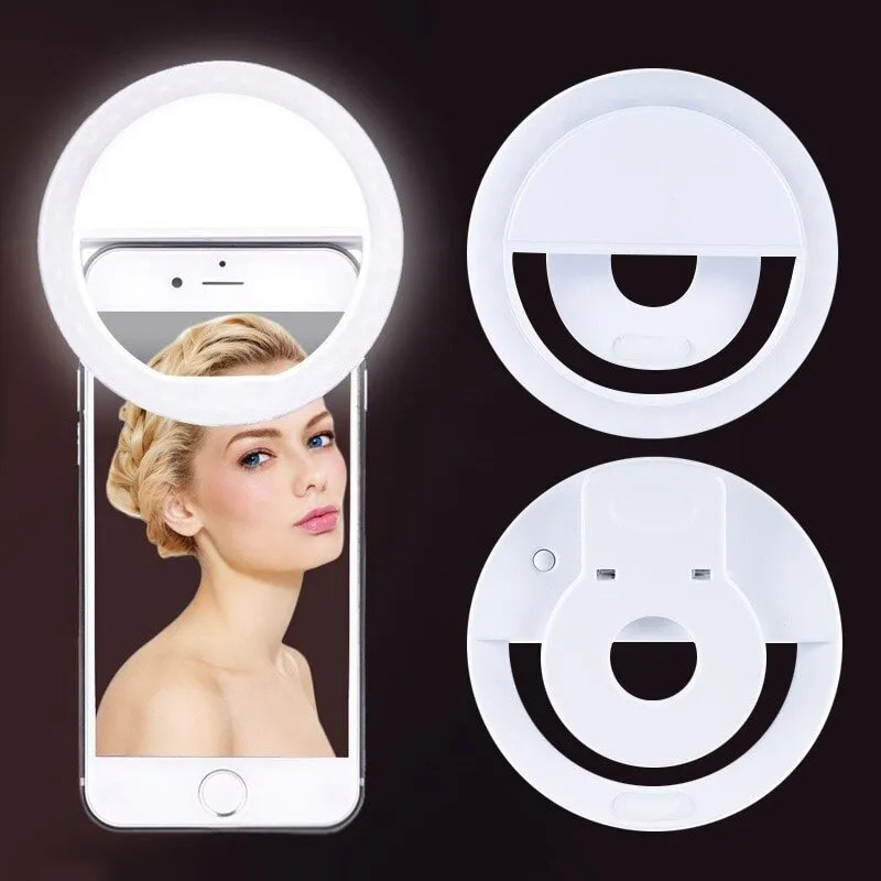 Photography Lighting Studio - Светодиодный кольцевой светильник для селфи, зарядка