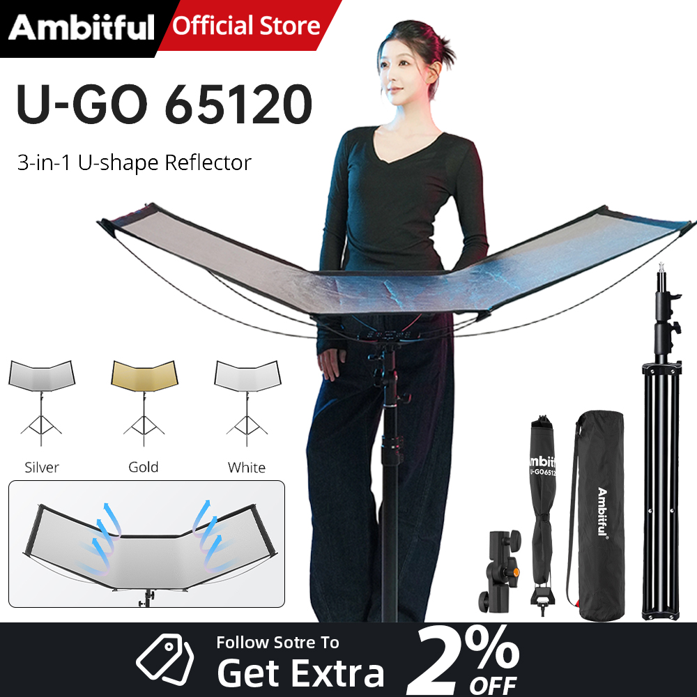 Photography Types Of Lighting - AMBITFUL 3в1 U-образный диффузор, комплект отражателя