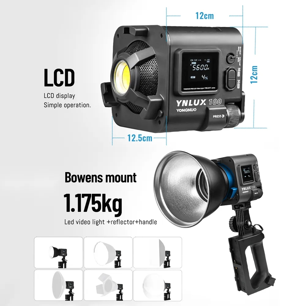 YONGNUO YNLUX100 100W 3200K-56 – обзор и цена Photography Lighting Studio